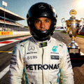 七届F1世界冠军刘易斯·汉密尔顿肖像